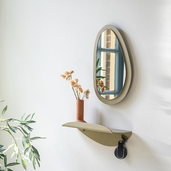 Bež metalna polica 34 cm Pipa – Spinder Design-image-1