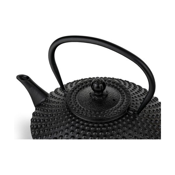 Crni čajnik od lijevanog željeza s cjedilom 1,25 l Xilin – Bredemeijer-image-1