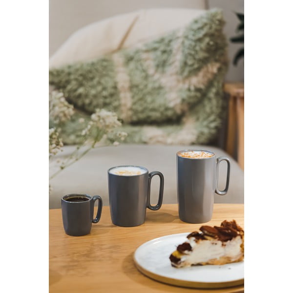 Sive šalice u setu 2 kom od kamenine 330 ml Fuori – Vialli Design-image-4