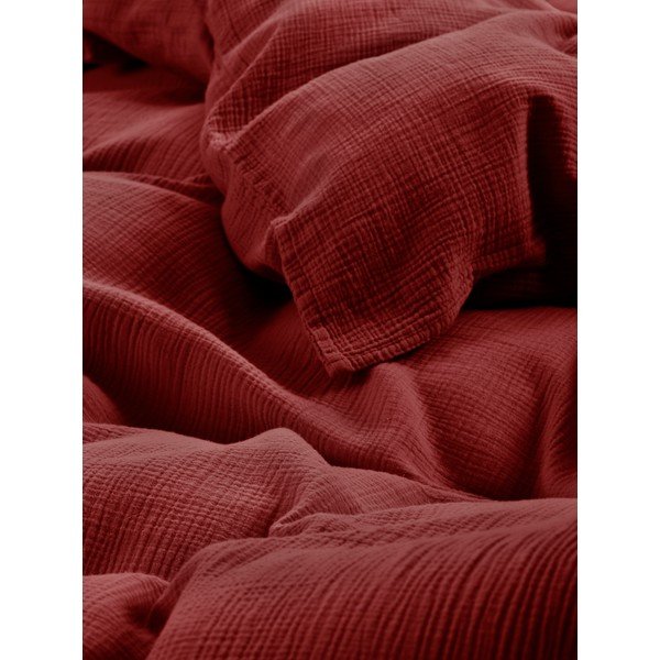 Bordo posteljina za krevet za jednu osobu od muslina 140x200 cm Amilia – Jotex-image-3