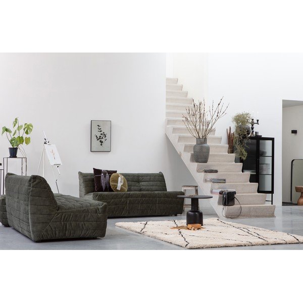 Zelena baršunasti sofa 160 cm Bag – WOOOD-image-1