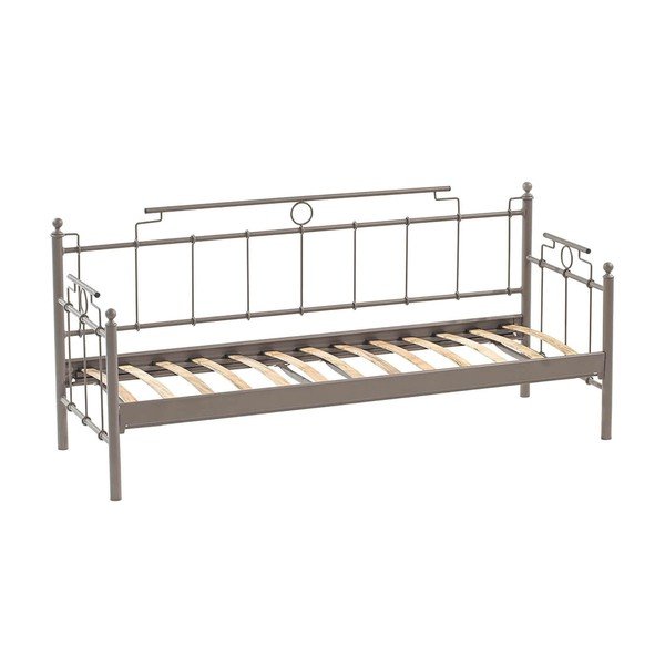 Smeđa metalna vrtna sofa Hatkus – Floriane Garden-image-2