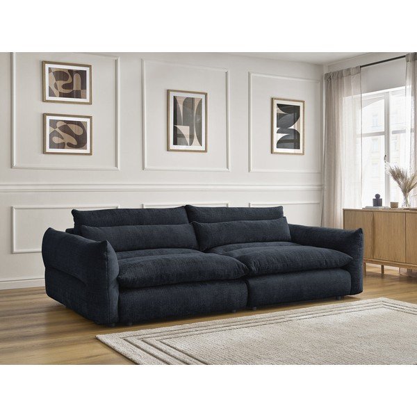 Tamno plava sofa od šenila 276 cm Neil – Bobochic Paris-image-1