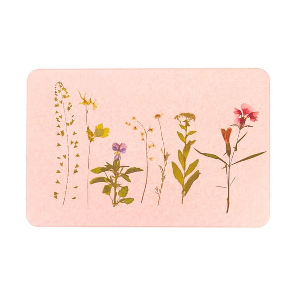 Ružičasta kupaonska prostirka od dijatomita 39x60 cm – Artsy Doormats