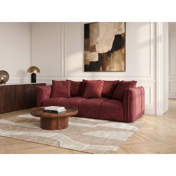 Crvena sofa od šenila Harlem – Bobochic Paris-image-1
