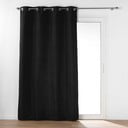 Crna termo izolacijska zavjesa od mikrovlakana 135x260 cm Micropolar – douceur d'intérieur