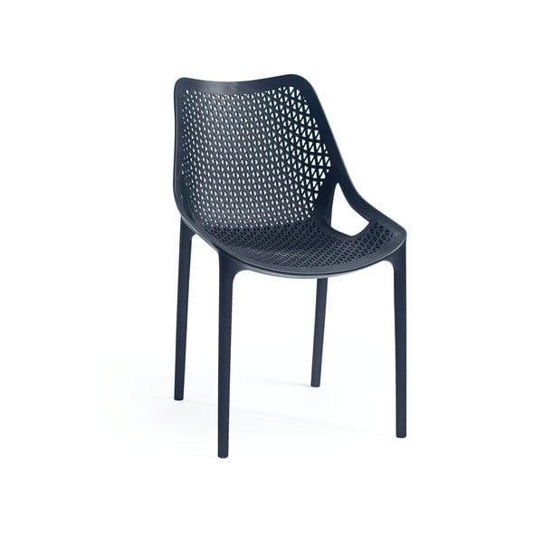 Crna plastična vrtna stolica Bilros - Rojaplast