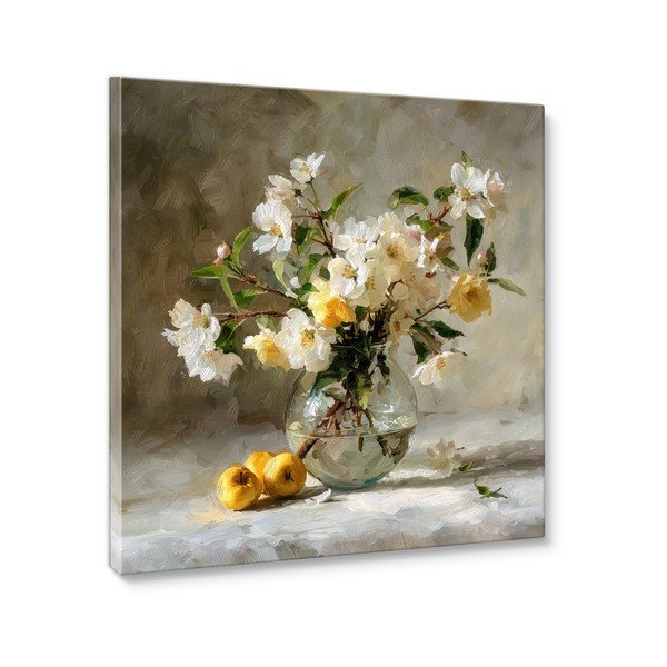 Tiskana slika s okvirom 70x70 cm Apple Flowers – Styler-image-4