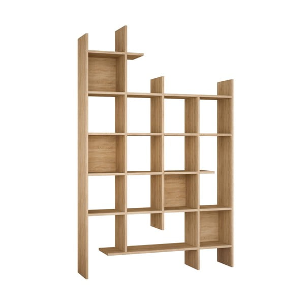 Biblioteka u dekoru hrasta u prirodnoj boji 122x188 cm Manco – Kalune Design