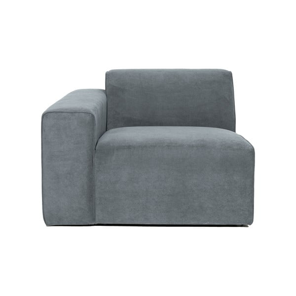 Siva modularna sjedeća garnitura od samta (s lijevim kutom) Sting – Scandic