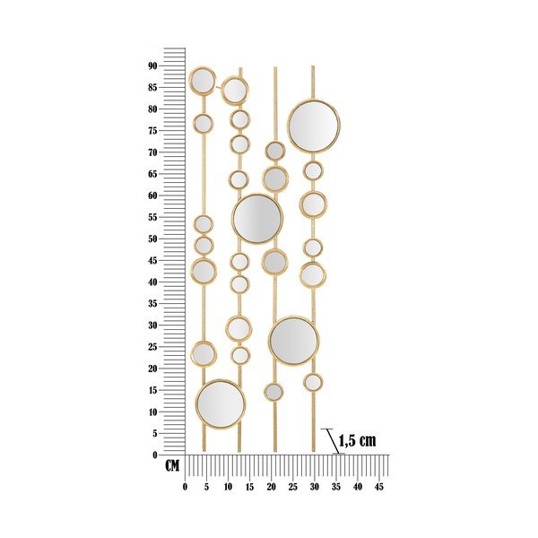 Metalni zidni ukras 35,5x90 cm Small Mirros - Mauro Ferretti-image-4