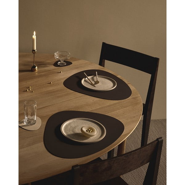 Podmetač od eko kože 37x44 cm Curve L Double Nupo – LIND DNA-image-1