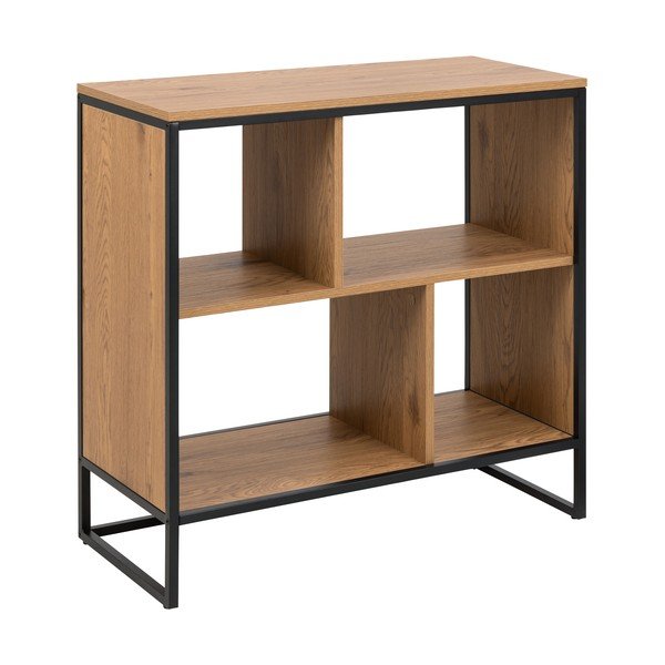 Biblioteka u dekoru hrasta u prirodnoj boji 77x79,5 cm Swindon – Actona-image-2