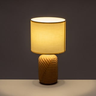 Ciglasta/krem stolna lampa s tekstilnim sjenilom (visina 39 cm) – Casa Selección