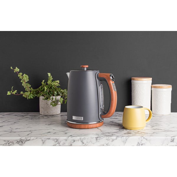 Tamno sivo kuhalo za vodu 1,7 l Dorchester – Haden-image-1