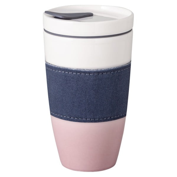 Ružičasto-bijela putna šalica Villeroy & Boch Like To Go, 350 ml-image-3