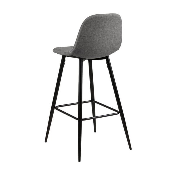 Svjetlosiva barska stolica s metalnim postoljem Actona Wilma-image-2