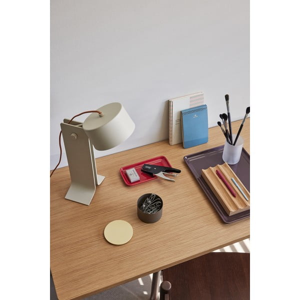 Bež stolna lampa (visina 32 cm) Crea – Hübsch-image-4