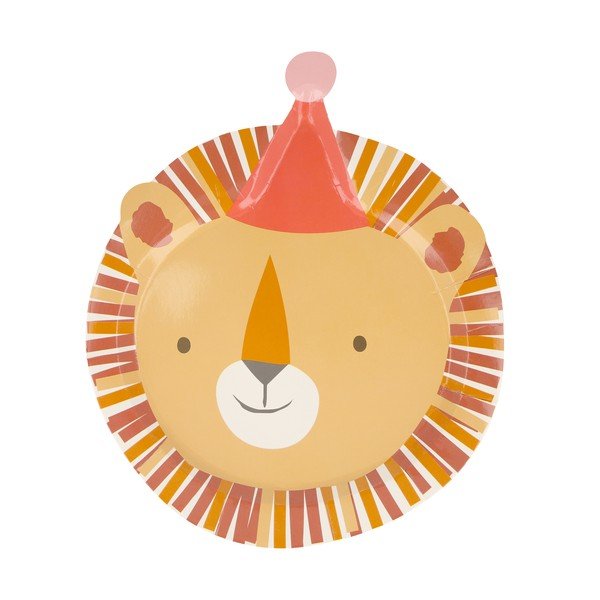 Papirnati jednokratni tanjuri u setu 8 kom Animal Parade – Meri Meri-image-3