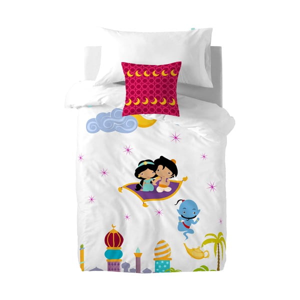 Dječji pamučni poplun i jastuk Lisica Aladin, 140 x 200 cm