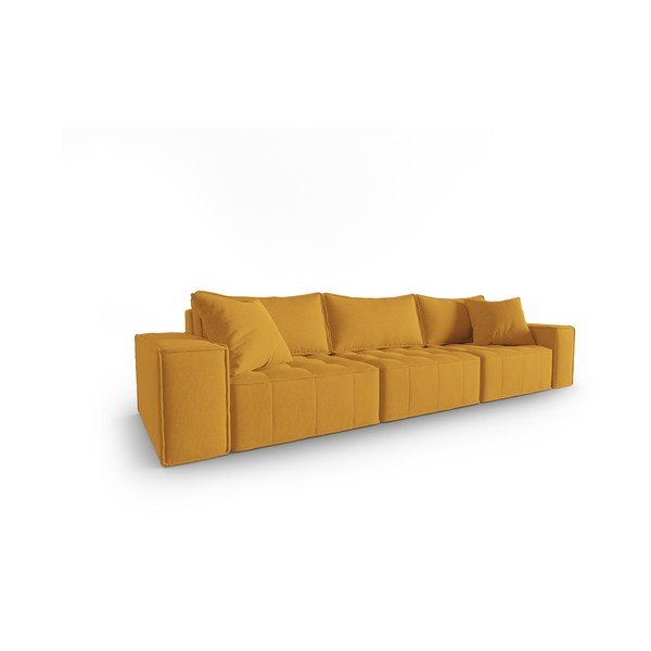 Žuta  sofa 292 cm Mike – Micadoni Home-image-2