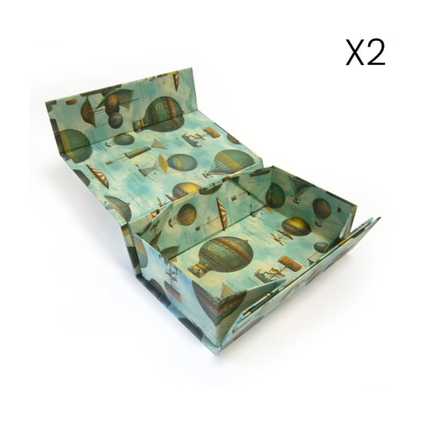 Poklon kutije u setu 2 kom 13x36 cm Air Balloon – Kartos-image-1