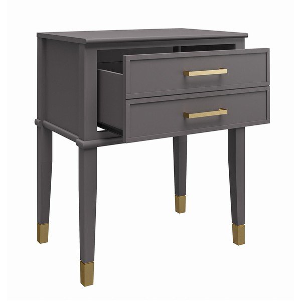 Tamno sivi noćni ormarić Westerleigh – CosmoLiving by Cosmopolitan-image-3