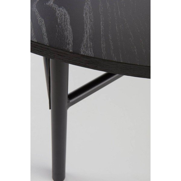Crni metalni okrugao stolić za kavu ø 100 cm Valley – Jotex-image-4