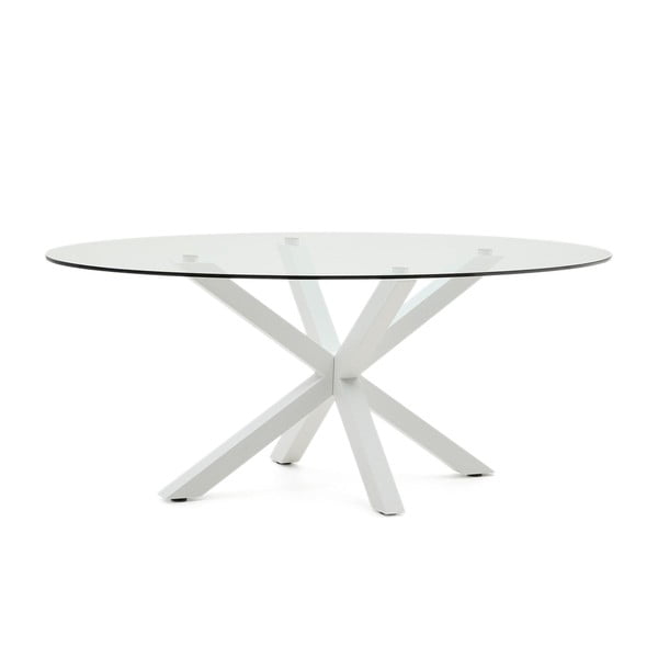 Blagovaonski stol sa staklenom pločom stola 100x200 cm Argo – Kave Home