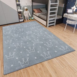 Sivi dječji tepih 120x170 cm Crowns – Hanse Home