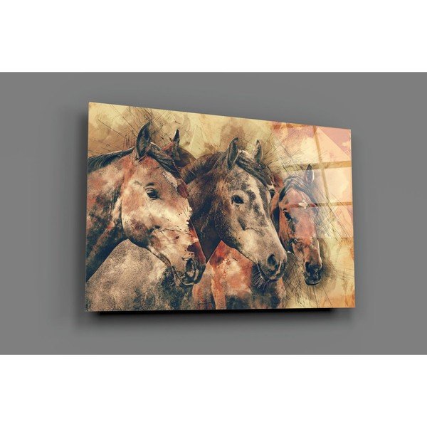 Staklena slika Insigne Horses-image-3