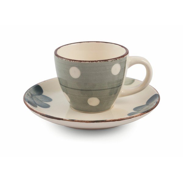 Set s 6 šarenih espresso šalica s tanjurićima VDE Tivoli 1996 Tazzine-image-3