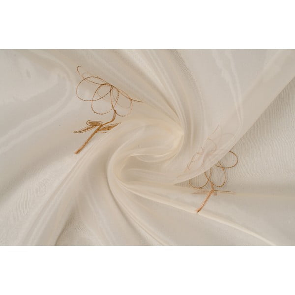 Bež prozirna zavjesa 140x245 cm Edith – Mendola Fabrics-image-2