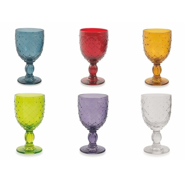 Set od 6 vinskih čaša u boji Villa d&#39;Este Rombi, 280 ml