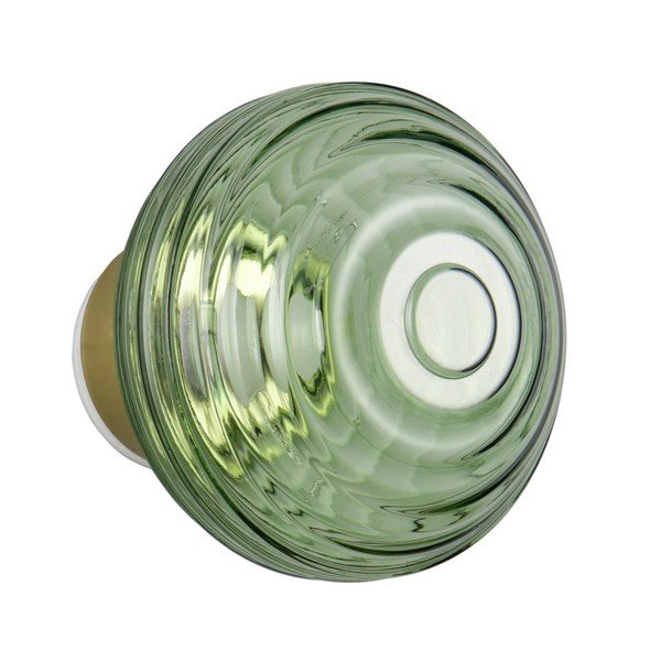 Zelena staklena LED zidna lampa s USB ø 15,5 cm Earl – Reality