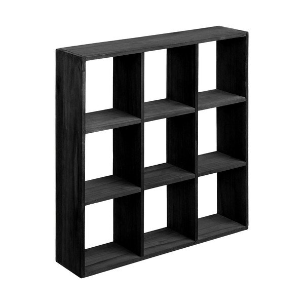 Crna polica s više razina od masivnog bora 46 cm Moss – House Nordic