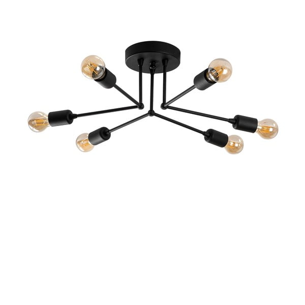 Crna stropna svjetiljka Sparrow – Opviq lights