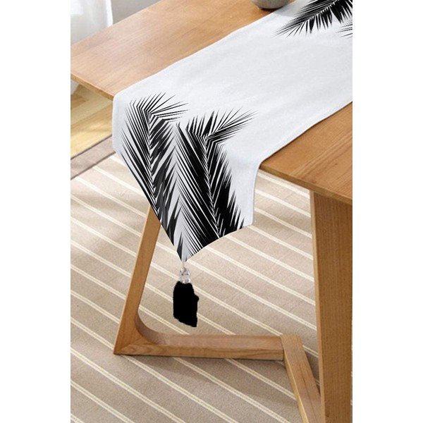 Nadstolnjak 45x140 cm Black Tree – Minimalist Cushion Covers-image-1