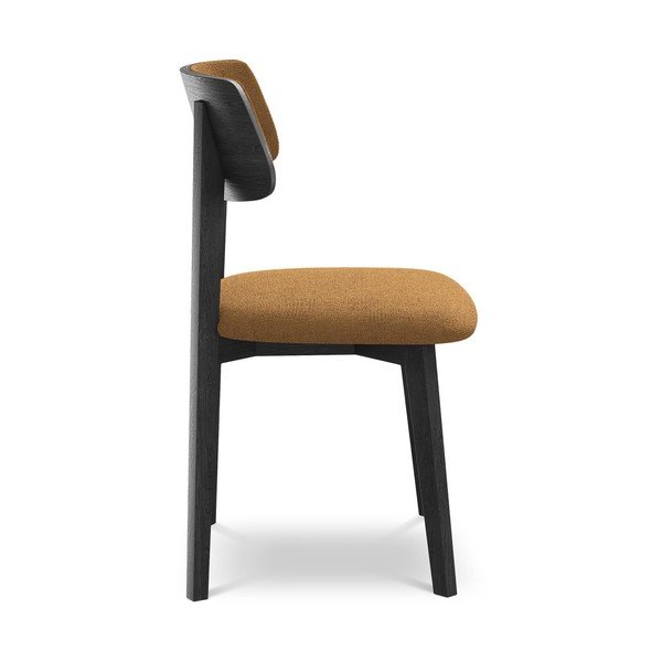 Blagovaonska stolica od masivnog drveta boja terakote Niu – Makamii-image-2