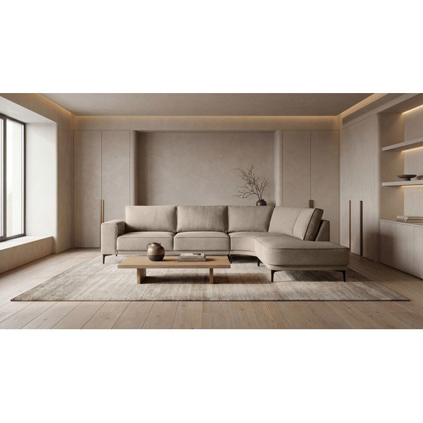 Svjetlo smeđa kutna garnitura (s desnim kutom) Copenhagen – Scandic-image-1