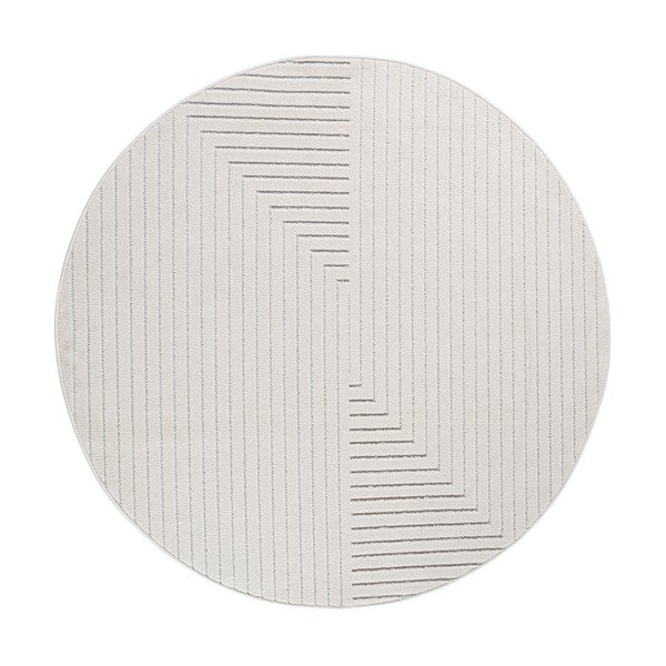 Krem okrugao unutarnji i vanjski tepih ø 80 cm Nova 1202 – Ayyildiz Carpets