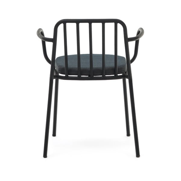 Crna metalna vrtna stolica Bramant – Kave Home-image-4