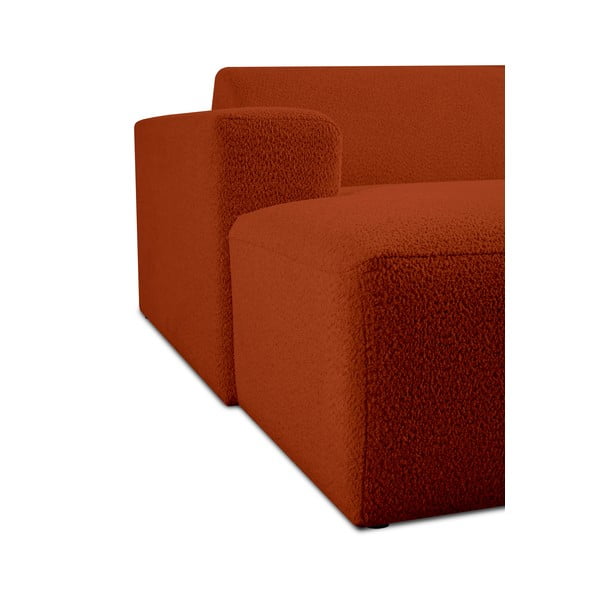 Ciglasta modularna sjedeća garnitura od bouclé tkanine (s lijevim kutom) Roxy – Scandic-image-4