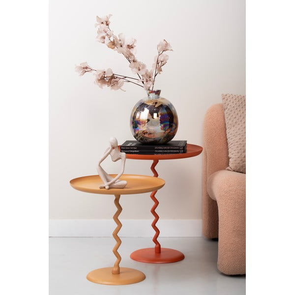 Metalni okrugao pomoćni stol ø 40 cm Zig Zag – Leitmotiv-image-1