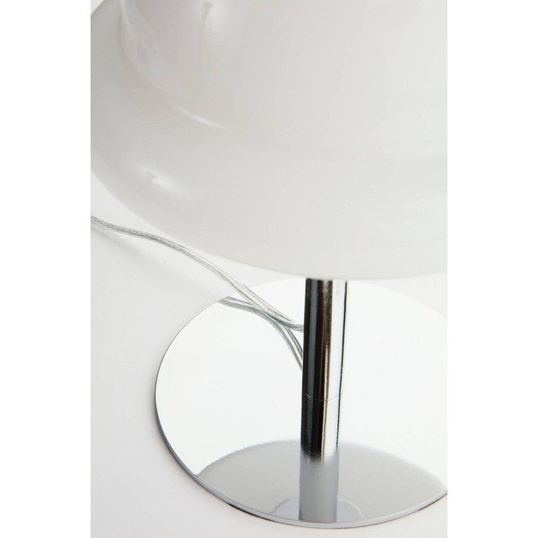 Bijela/u sjajno srebrnoj boji stolna lampa od opalnog stakla (visina 26 cm) Bubba – Jotex-image-4