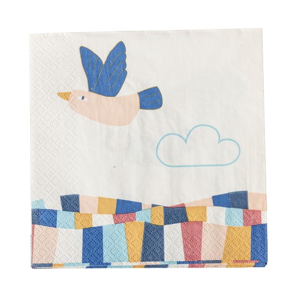 Papirnati ubrusi u setu 20 kom 33x33 cm Colorine – Bloomingville Mini