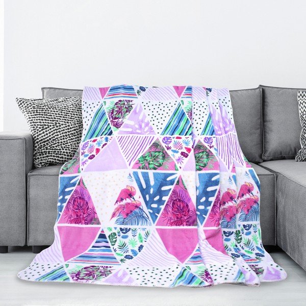 Deka od mikrovlakna AmeliaHome Kaleidoscope, 220 x 240 cm-image-1