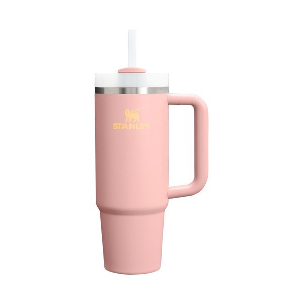 Termosica od nehrđajućeg čelika sa slamkom boja breskve 890 ml Quencher H2.O FlowState™ Tumbler Peach Rose – Stanley
