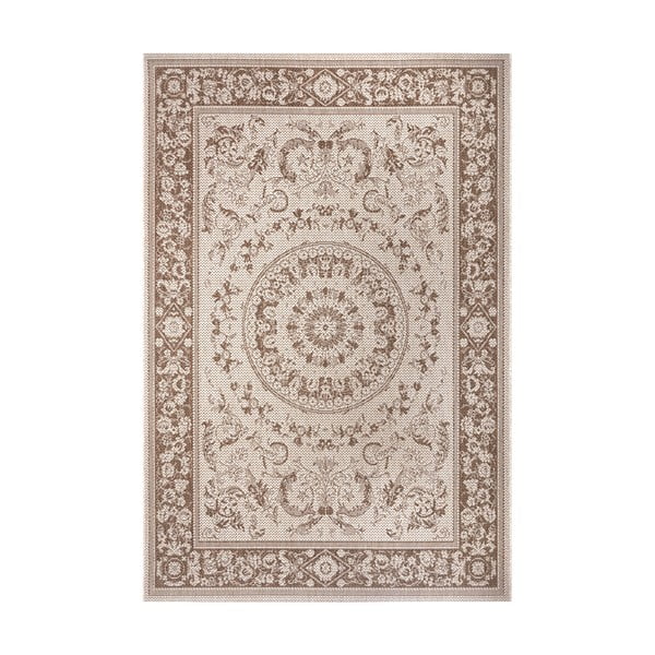 Brown-Beige Vanjski tepih Ragami Prag, 120 x 170 cm