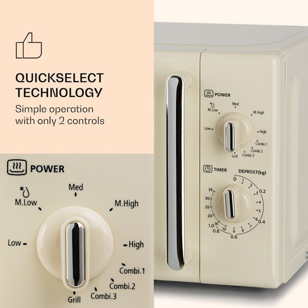 Bež mikrovalna pećnica Klarstein Caroline-image-2